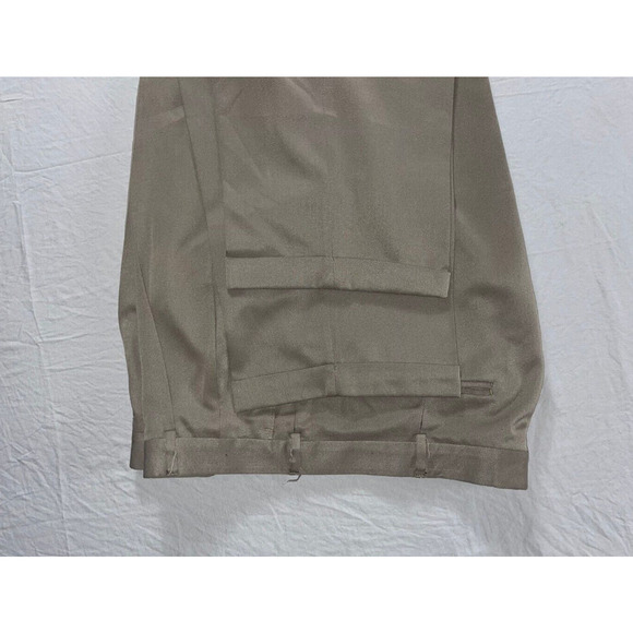 Perry Ellis Portfolio Washable Pleated/Cuffed Microfiber Dress Slacks. 38X32 EUC - Picture 3 of 9